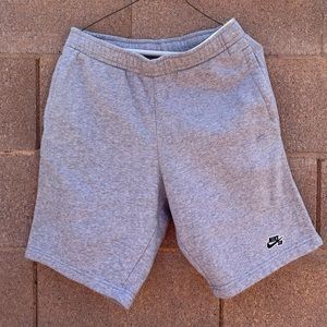 Nike SB Light Grey Cotton Shorts, size small, slightly worn!